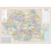 Harta Romania Administrativ-Rutiera