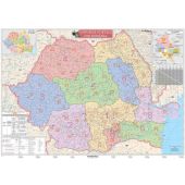 Harta Romania, coduri postale