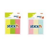 Notes autoadeziv, index 76 x 25 mm, Stick"n, 3 culori neon