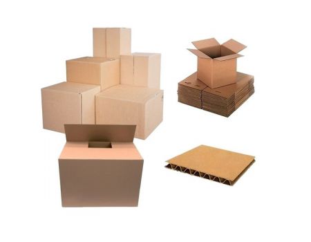Cutii pliate din carton, 450 x 320 x 300 mm, 10 bucati/set