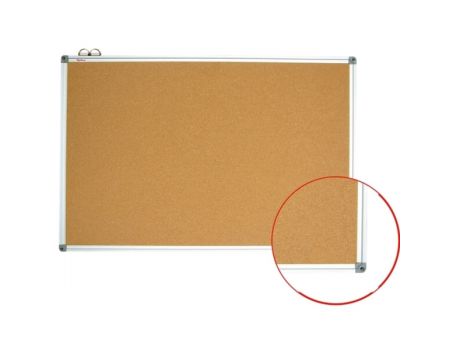 Panou pluta cu rama din aluminiu, 120 x 180 cm, Optima