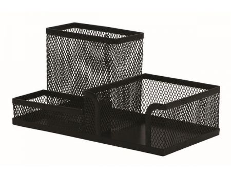 Organizer metalic Mesh cu 3 compartimente, Q-Connect