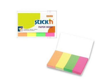 Index color 50 x 20 mm, 4 x 50 file, Stick"n