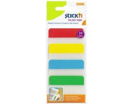 Index plastic 38 x 51 mm, 4 x 20 file, Stick"n