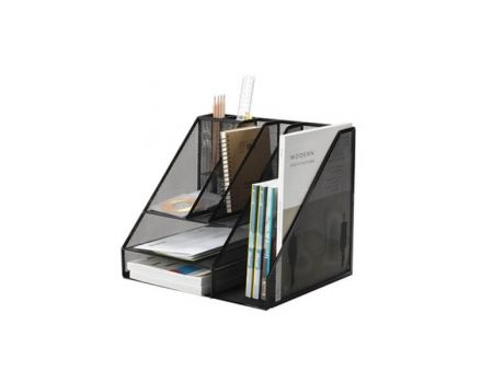 Organizer metalic Mesh, tavite+suporti de reviste