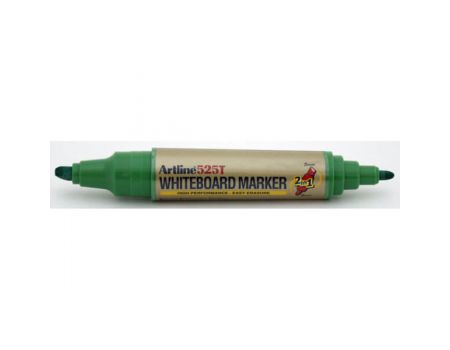 Marker verde cu 2 capete