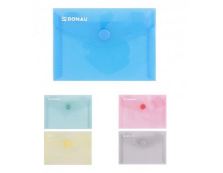 Mapa din plastic A4, inchidere cu capsa, 12 buc/set, Donau