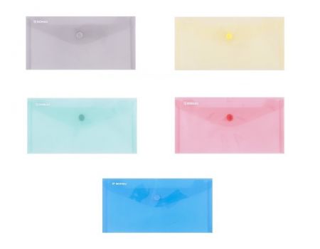 Mapa din plastic, DL, cu capsa, 10 buc/set, DONAU