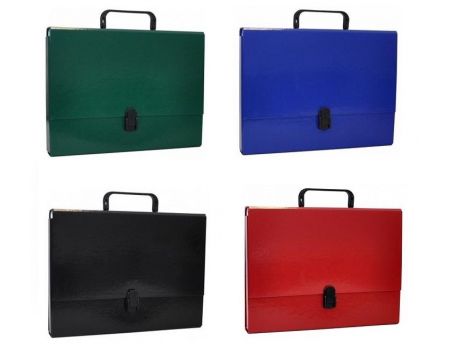 Servieta din carton laminat, cu inchidere si maner, Office Products