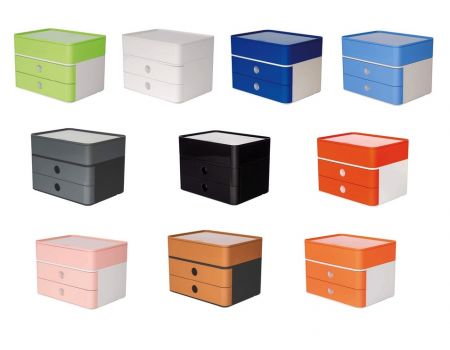 Suport cu 2 sertare + cutie ustensile HAN Allison Smart Box Plus