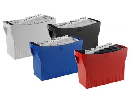 Suport plastic pentru 20 dosare suspendabile cu capac, HAN Swing