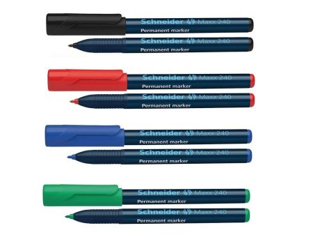 Marker permanent varf rotund 1-2 mm, SCHNEIDER Maxx 240