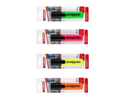 Textmarker varf 2-5 mm, Edding 345 - blister