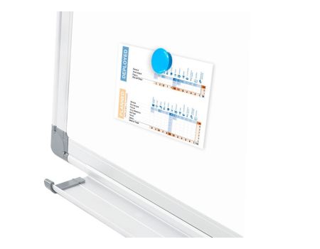 Tabla magnetica 90x120 cm, cu rama din aluminiu, Noki 4
