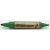 Marker verde cu 2 capete