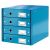 Suport cu 4 sertare, din carton, LEITZ Click & Store